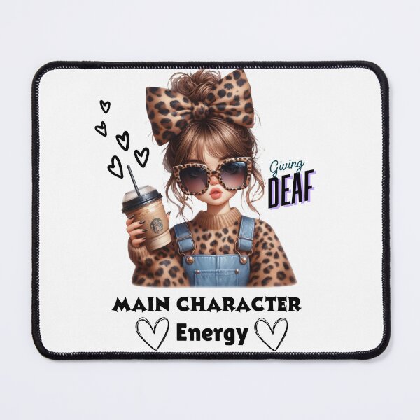 Item preview, Giving Deaf Main Character Energy – Cool Teen Girl Design designed and sold by Dance Vibes: Blingit Studios.