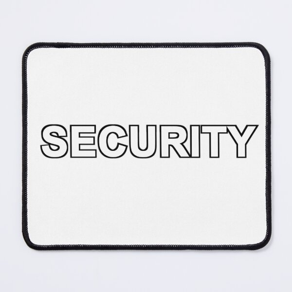 Item preview, Security Logo 2 White Letters With Black Border designed and sold by koolzeeart.