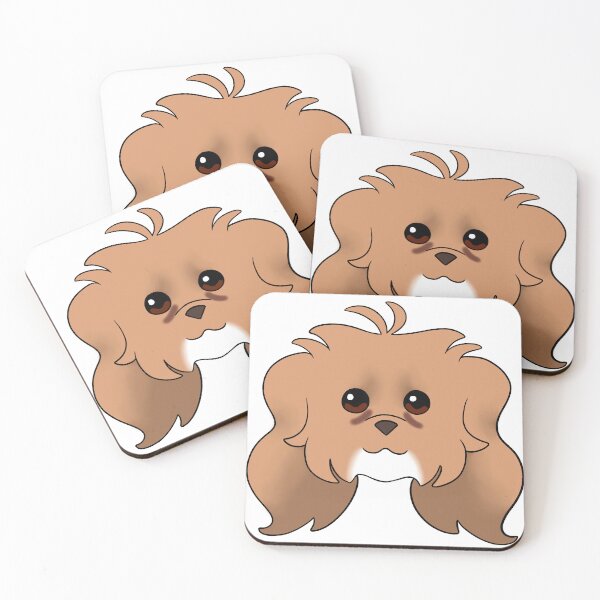 Item preview, Apricot Long Ear Maltipoo White Chin Tear Stains designed and sold by OliRoseArt.