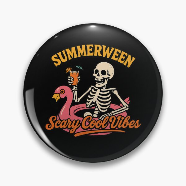 Item preview, Summerween Skeleton: Scary Cool Vibes designed and sold by ElemUnlocked.