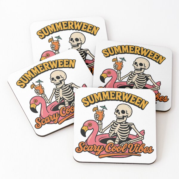 Item preview, Summerween Skeleton: Scary Cool Vibes designed and sold by ElemUnlocked.