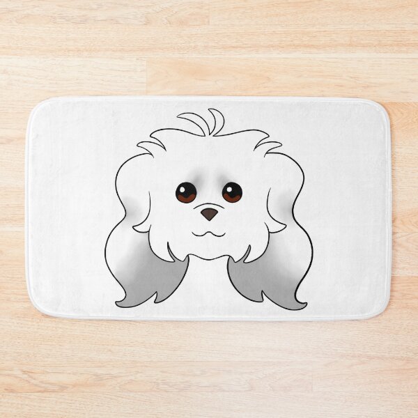 Item preview, White Long Ear Maltipoo designed and sold by OliRoseArt.