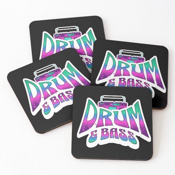 Item preview, DRUM AND BASS  - Neon Boombox (White) designed and sold by Discothreadz.