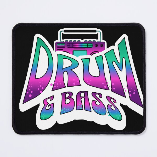 Item preview, DRUM AND BASS  - Neon Boombox (White) designed and sold by Discothreadz.