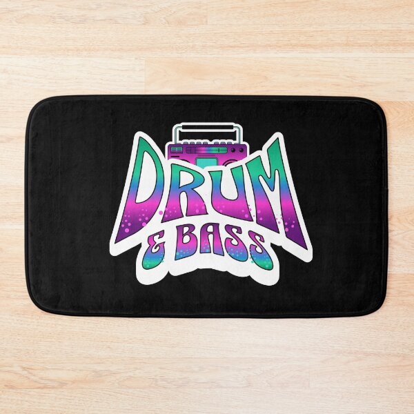 Item preview, DRUM AND BASS  - Neon Boombox (White) designed and sold by Discothreadz.
