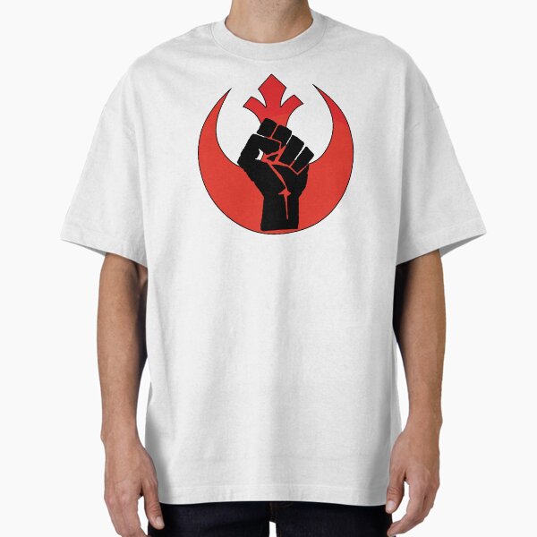 Vista previa del artículo con la obra «BLM rebelde», diseñado y vendido por RebelArtPrints.