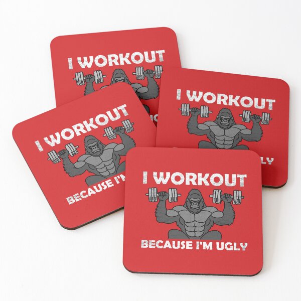 Item preview, I Workout Because I'm Ugly designed and sold by NQArtist.