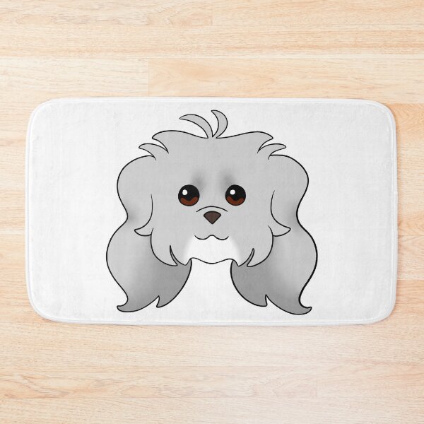 Item preview, Light Grey Long Ear Maltipoo White Chin designed and sold by OliRoseArt.