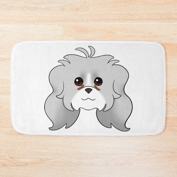 Item preview, Light Grey Long Ear Maltipoo White Snout Tear Stains designed and sold by OliRoseArt.