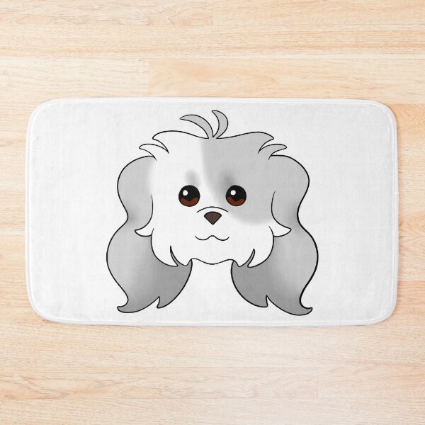 Item preview, Light Grey Long Ear Maltipoo Right Eye Patch designed and sold by OliRoseArt.