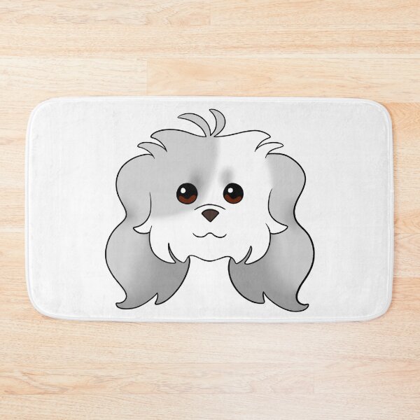 Item preview, Light Grey Long Ear Maltipoo Left Eye Patch designed and sold by OliRoseArt.