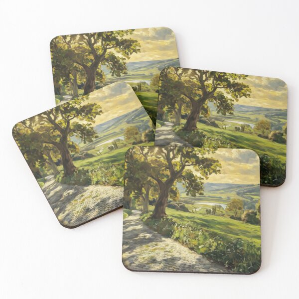 Item preview, Sunlit Vineyard Hills . European Landscape. Art By Carraann  designed and sold by CARRAANN.