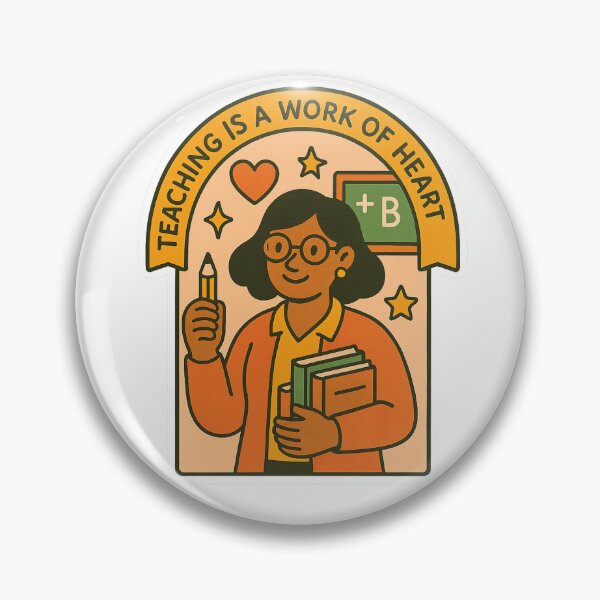 Item preview, Teaching Is a Work of Heart designed and sold by SnugBugz.