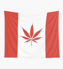 Drapeau Canada Cannabis Tenture murale
