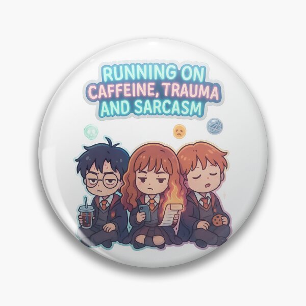 Item preview, Running on Caffeine, Trauma, and Sarcasm designed and sold by MAVNALE.