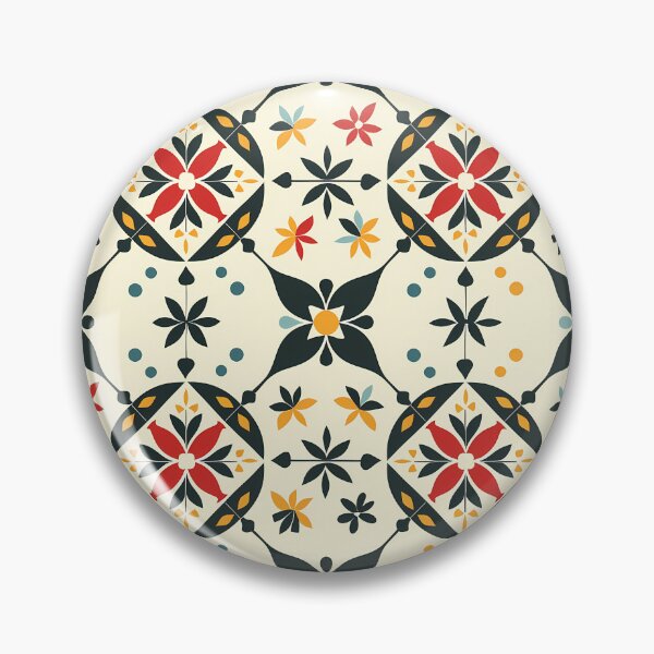 Item preview, Folk Bloom: Pennsylvania Dutch Floral Hex Pattern designed and sold by Verbul.