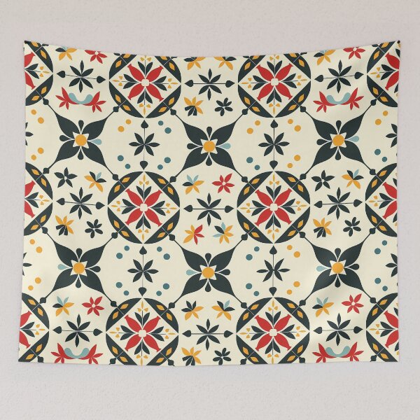 Item preview, Folk Bloom: Pennsylvania Dutch Floral Hex Pattern designed and sold by Verbul.