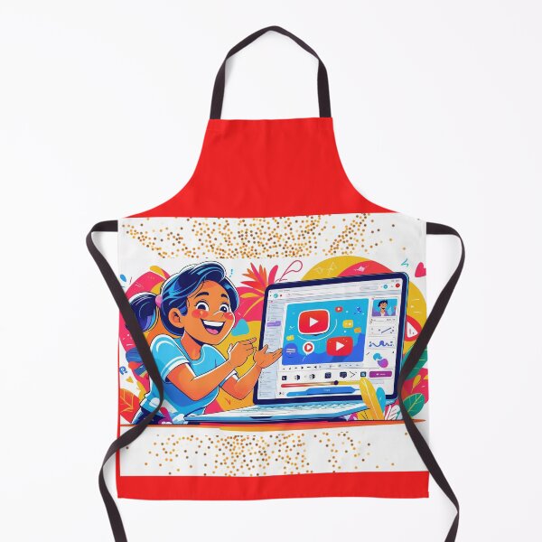 Item preview, Colorful YouTube Creator Cartoon – Digital Art for Content Creators designed and sold by Mohamed Ramadan.