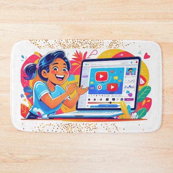 Item preview, Colorful YouTube Creator Cartoon – Digital Art for Content Creators designed and sold by Mohamed  Ramadan.