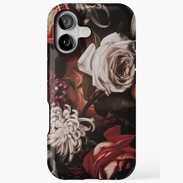 Baroque Floral Pink and White
