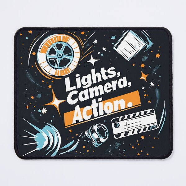 Item preview, Lights, Camera, Action – Retro Film and Video Creator Design designed and sold by Fairy2018.