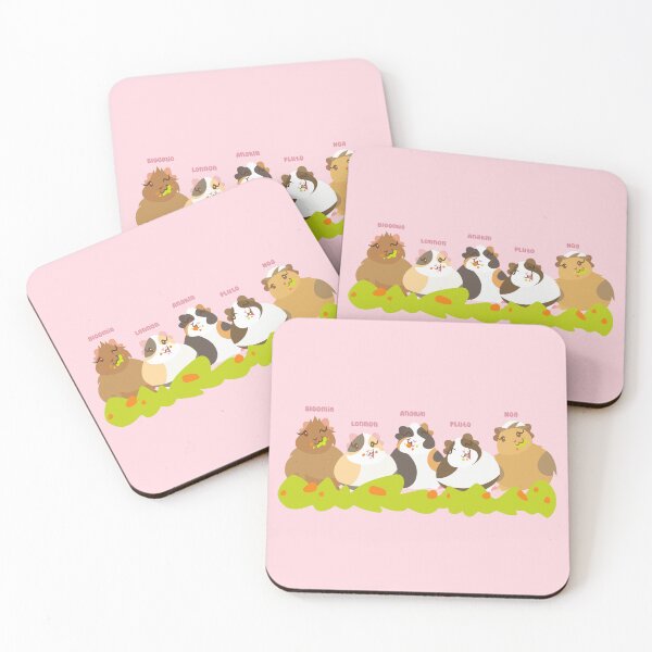 Item preview, Bloomie, Lennon, Anakin, Pluto, and Noa the Piggies  designed and sold by Kyna Arts.