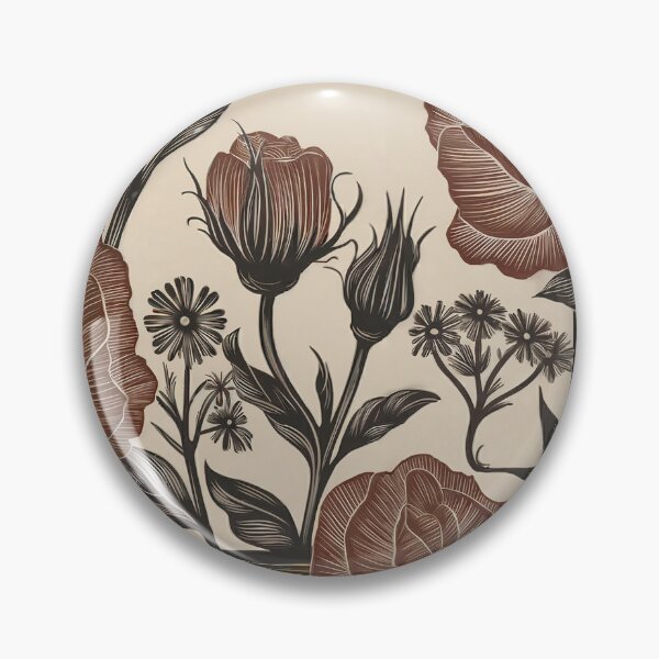 Item preview, Vintage Noir Floral Elegance designed and sold by theatrefinery.