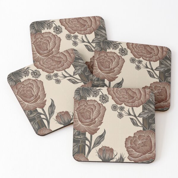 Item preview, Vintage Noir Floral Elegance designed and sold by theatrefinery.