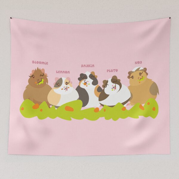Item preview, Bloomie, Lennon, Anakin, Pluto, and Noa the Piggies  designed and sold by Kyna Arts.