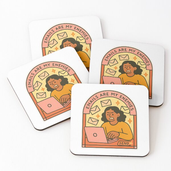 Item preview, Emails Are My Enemies designed and sold by SnugBugz.