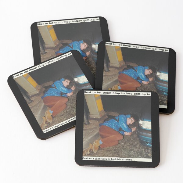 Item preview, Dangerous Driving! Graham Coxon Fails To Kerb His Drinking 1995 Meme designed and sold by Picolo25.