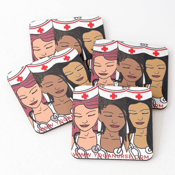 Item preview, Yoga Nurse Trio I Nurse Gifts I Yoga Art designed and sold by The YogaNurse® Sanctuary.
