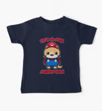Cute Cat Funny Kawaii Mario Parody Baby Tee