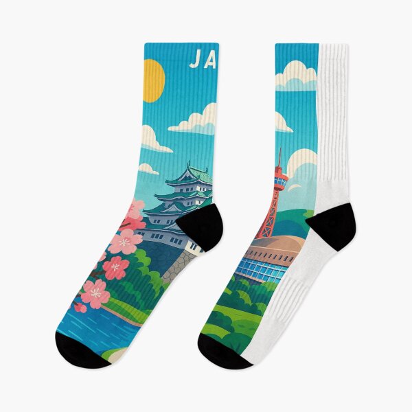 Item preview, Fukuoka Japan with Cherry Blossoms and Landmarks designed and sold by Places On Earth.