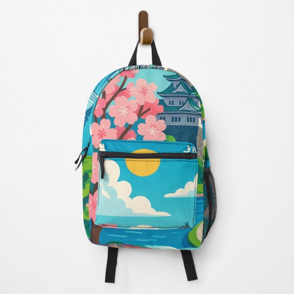 Item preview, Fukuoka Japan with Cherry Blossoms and Landmarks designed and sold by Places On Earth.