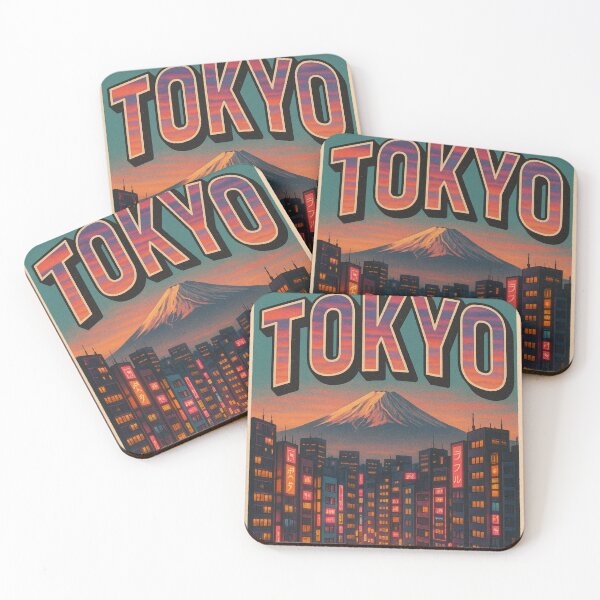 Item preview, Tokyo Night Scene with Mount Fuji and Neon Lights designed and sold by Places On Earth.