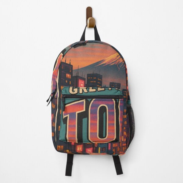 Item preview, Tokyo Night Scene with Mount Fuji and Neon Lights designed and sold by Places On Earth.