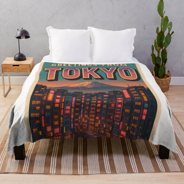 Item preview, Tokyo Night Scene with Mount Fuji and Neon Lights designed and sold by Places On Earth.