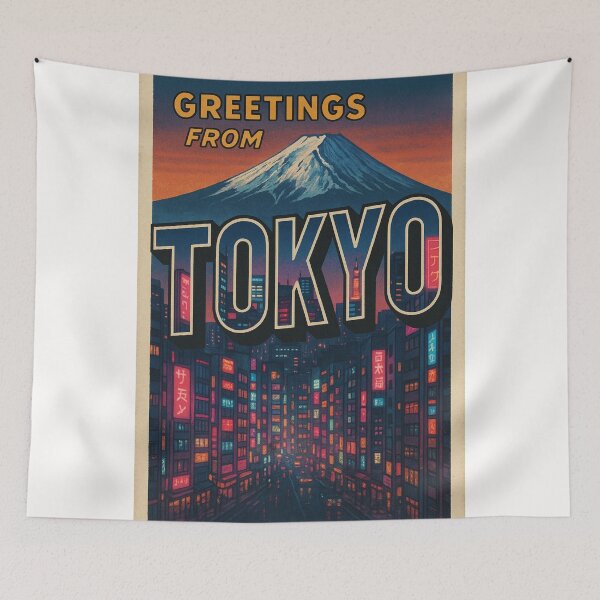 Item preview, Tokyo Evening Lights and Mount Fuji Skyline designed and sold by Places On Earth.
