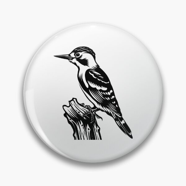 Item preview, Woodpecker Red-bellied Bird Pecking Pileated Tree-dwell designed and sold by inkoutninja.