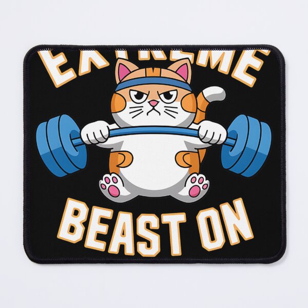 Item preview, Extremely Fat Cute Cat Funny Men Training Gym designed and sold by heeun.