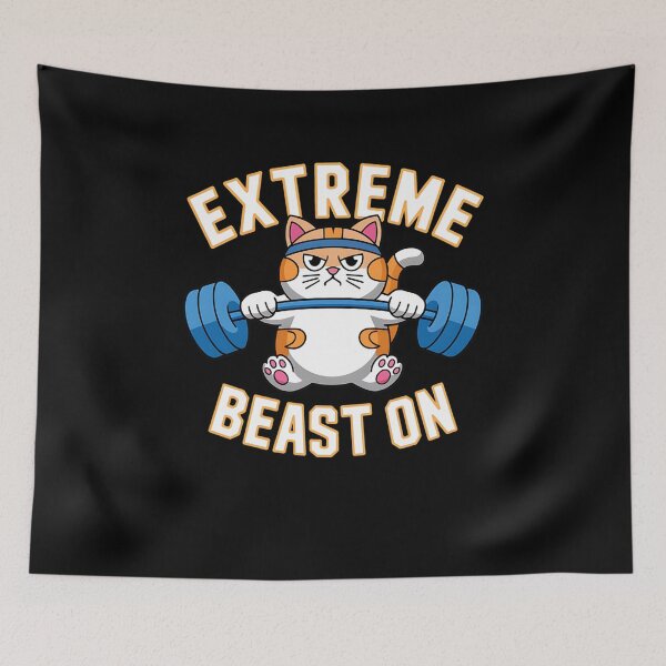 Item preview, Extremely Fat Cute Cat Funny Men Training Gym designed and sold by heeun.