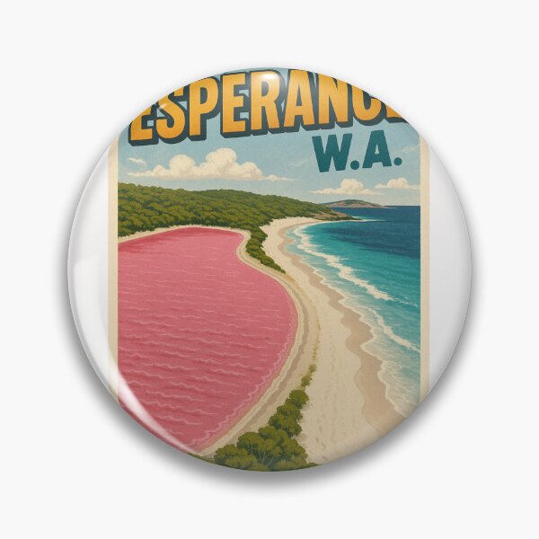 Item preview, Greetings from Esperance WA with Lake Hillier View designed and sold by Places On Earth.