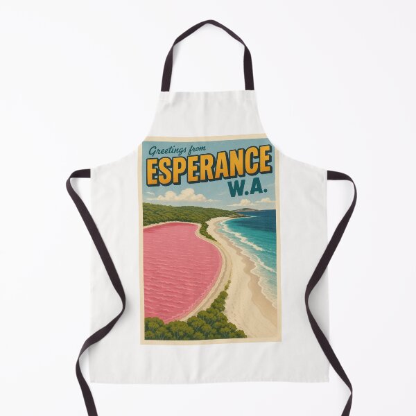 Item preview, Greetings from Esperance WA with Lake Hillier View designed and sold by Places On Earth.
