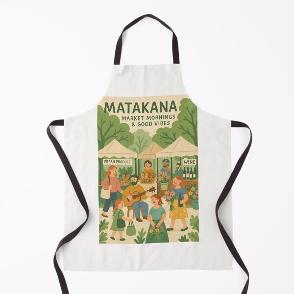 Item preview, Matakana Market Scene with Fresh Produce and Live Music designed and sold by Places On Earth.