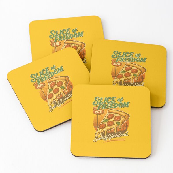 Item preview, Slice of Freedom – Retro Pizza Poster designed and sold by giant_ani.