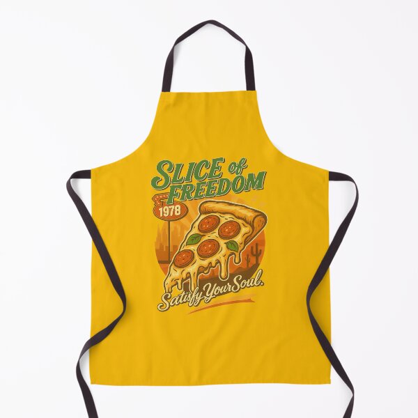 Item preview, Slice of Freedom – Retro Pizza Poster designed and sold by giant_ani.