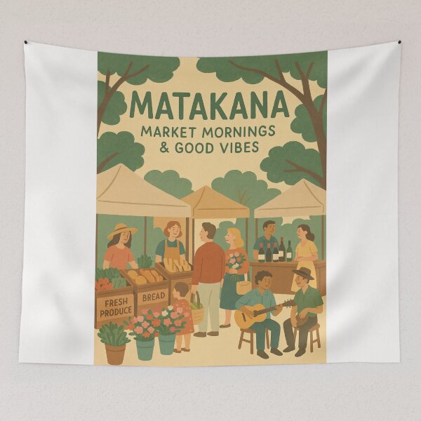 Item preview, Matakana Village Market Morning in New Zealand designed and sold by Places On Earth.