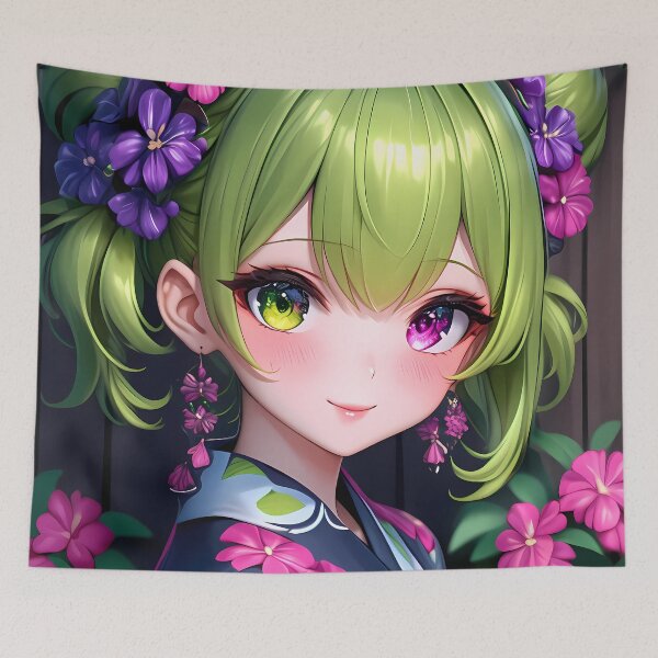 Item preview, Collei Genshin Impact Floral Night Yukata Fantasy Eyes Anime Girl Waifu Game designed and sold by mildaclairmo.