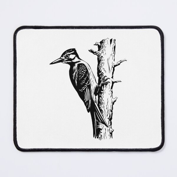 Item preview, Woodpecker Red-bellied Bird Pecking Pileated Tree-dwell designed and sold by inkoutninja.